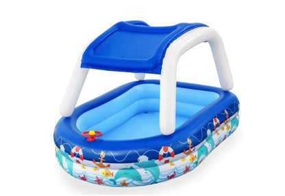 Boat Type Sunshade Pool Children'S Paddling Pool Swimming Pool