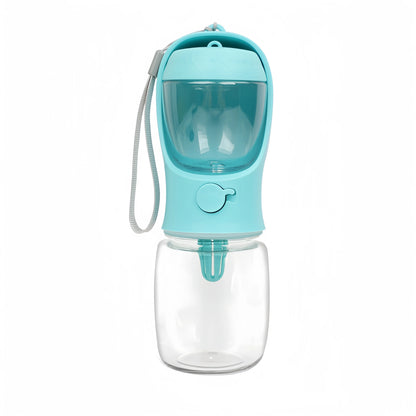 Portable Dog and Cat Water Bottle with Food Storage - Perfect for Outdoor Adventures and Travel