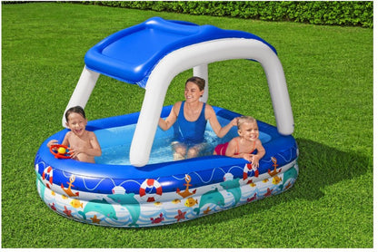 Boat Type Sunshade Pool Children'S Paddling Pool Swimming Pool